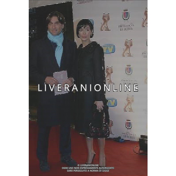 ROMA 20 01 2008 SERATA DI PREMIAZIONE DEI TELEGATTI NELLA FOTO MARA CARFAGNA AG ALDO LIVERANI