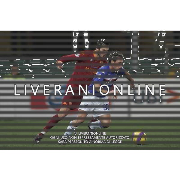 ©Alessandro Falzone/Press Photo 23-01-2008 Genova Sampdoria Roma Coppa Italia Tim 2007 2008 Nella foto: CASSANO E CASSETTI AG ALDO LIVERANI