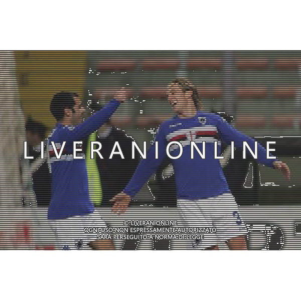 Sampdoria - Roma Coppa Italia Tim 2007 2008 23-01-2008 Genova Nella foto: esultanza dopo il gol di ziegler del 1-0 ©Alessandro Falzone/Press Photo/Ag. Aldo Liverani