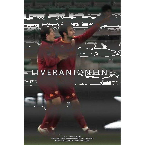 Sampdoria - Roma Coppa Italia Tim 2007 2008 23-01-2008 Genova Nella foto: esultanza dopo il gol del pareggio di mirko vucinic del 1-1 ©Alessandro Falzone/Press Photo/Ag. Aldo Liverani