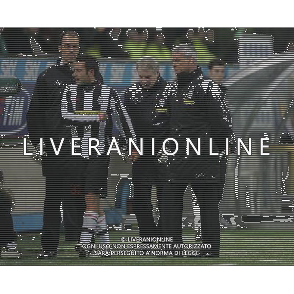 Inter - Juventus Coppa Italia Tim Cup 23/01/2008 nella foto claudio ranieri osserva marco marchionni che esce infortunato ph luzzani/Ag. Aldo Liverani sas