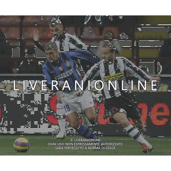 Inter - Juventus Coppa Italia Tim Cup 23/01/2008 nella foto hernan crespo e alessandro birindelli ph luzzani/Ag. Aldo Liverani sas