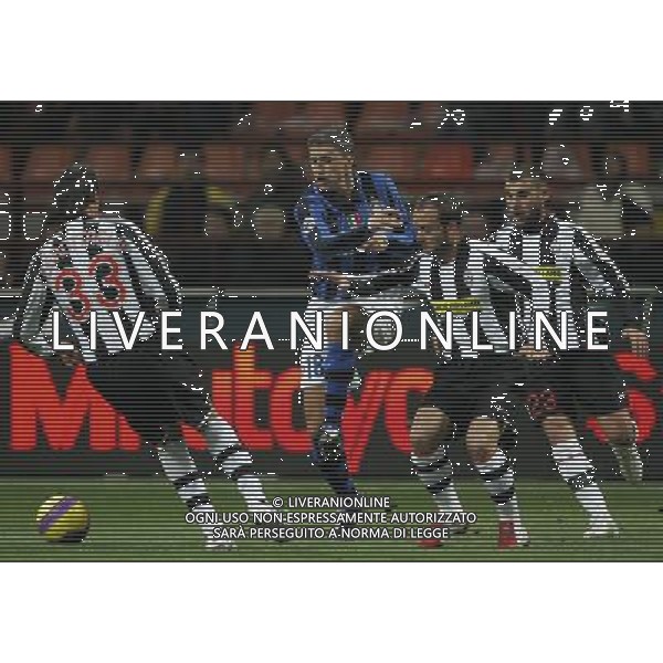 Inter - Juventus Coppa Italia Tim Cup 23/01/2008 nella foto hernan crespo e alessandro birindelli ph luzzani/Ag. Aldo Liverani sas