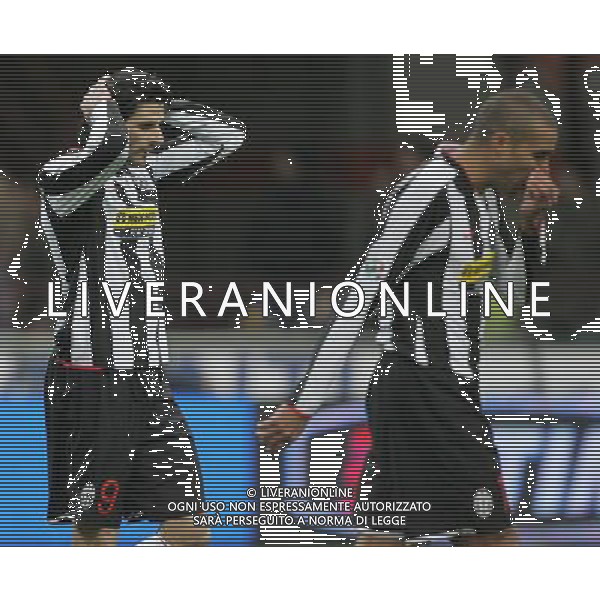 Inter - Juventus Coppa Italia Tim Cup 23/01/2008 nella foto la delusione di vincenzo iaquinta dopo un\'occasione mancata ph andry/Ag. Aldo Liverani sas
