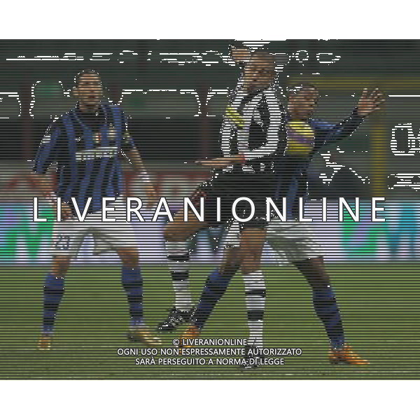 Inter - Juventus Coppa Italia Tim Cup 23/01/2008 nella foto david trezeguet con pele\' ph luzzani/Ag. Aldo Liverani sas