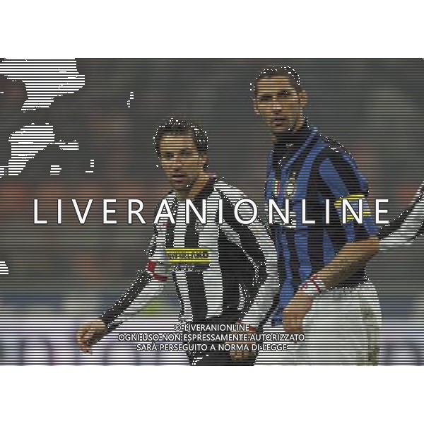 Inter - Juventus Coppa Italia Tim Cup 23/01/2008 nella foto alessandro del piero e marco materazzi ph luzzani/Ag. Aldo Liverani sas