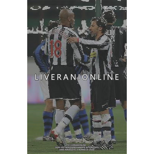Inter - Juventus Coppa Italia Tim Cup 23/01/2008 nella foto esultanza di boumsong e alessandro del piero a fine gara ph luzzani/Ag. Aldo Liverani sas