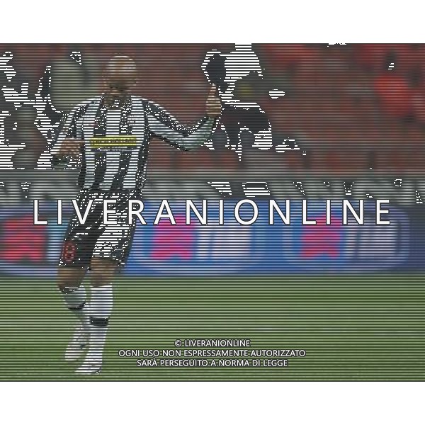 Milano 23 gennaio 2008 Inter - Juventus quarti di finale coppa italia gara di andata nella foto: esultanza dopo il gol di Boumsong Jean Alain foto Andry / Ag. Aldo Liverani