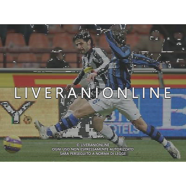 Milano 23 gennaio 2008 Inter - Juventus quarti di finale coppa italia gara di andata nella foto: Iaquinta Vincenzo foto Andry / Ag. Aldo Liverani