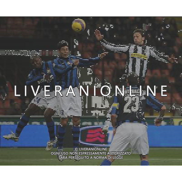 Milano 23 gennaio 2008 Inter - Juventus quarti di finale coppa italia gara di andata nella foto: Legrottaglie Nicola e Cruz Julio Ricardo foto Andry / Ag. Aldo Liverani