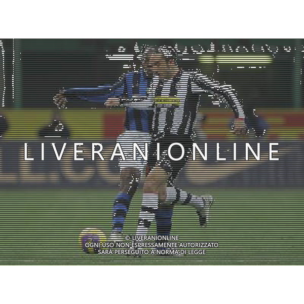Milano 24/01/2008 coppa italia tim 2007/08 inter-juventus 2:2 nella foto cristian molinaro e nelson rivas ph marco luzzani/ag aldo liverani s.a.s.