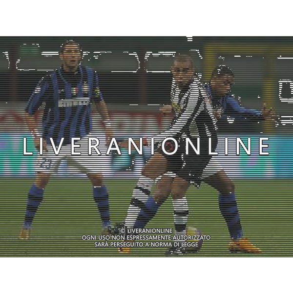 Milano 24/01/2008 coppa italia tim 2007/08 inter-juventus 2:2 nella foto david trezeguet, pele\' e marco materazzi ph marco luzzani/ag aldo liverani s.a.s.