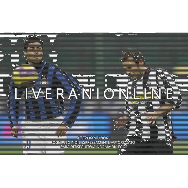 Milano 24/01/2008 coppa italia tim 2007/08 inter-juventus 2:2 nella foto cristiano zanetti e cruz julio ph marco luzzani/ag aldo liverani s.a.s.