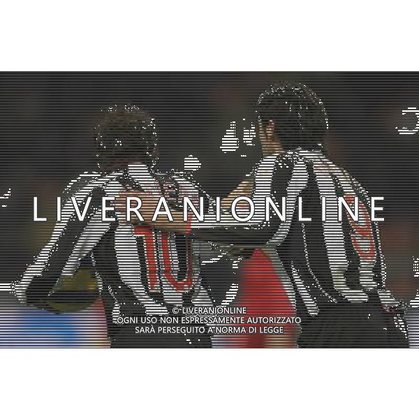 Milano 24/01/2008 coppa italia tim 2007/08 inter-juventus 2:2 nella foto vincenzo iaquinta e alessandro del piero ph marco luzzani/ag aldo liverani s.a.s.