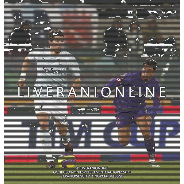 Lazio - Fiorentina 24/01/2008 Coppa Italia TIM CUP 2007/2008 Quarti di finale andata nella foto: kolarov e franco semioli ph Corradetti / ag. Aldo Liverani