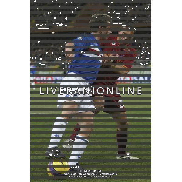 Sampdoria - Roma Tim Cup 2007 2008 23-01-2008 Genova Nella foto: antonio Cassano e max Tonetto ©Alessandro Falzone/Press Photo/Ag. Aldo Liverani