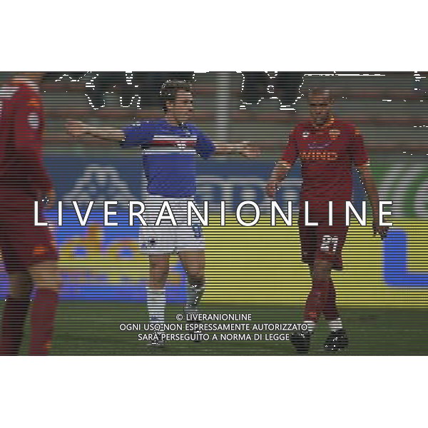 Sampdoria - Roma Tim Cup 2007 2008 23-01-2008 Genova Nella foto: antonio Cassano e Ferrari matteo ©Alessandro Falzone/Press Photo/Ag. Aldo Liverani