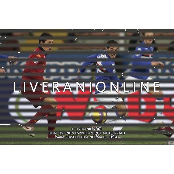 Sampdoria - Roma Tim Cup 2007 2008 23-01-2008 Genova Nella foto: claudio Bellucci e Taddei rodrigo ©Alessandro Falzone/Press Photo/Ag. Aldo Liverani