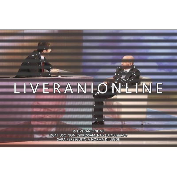 FABIO FAZIO - FAUSTO BERTINOTTI MILANO, 27/01/2008 TRASMISSIONE: \' CHE TEMPO CHE FA\' FOTO ANTONIO SORANO ag. Aldo Liverani sas