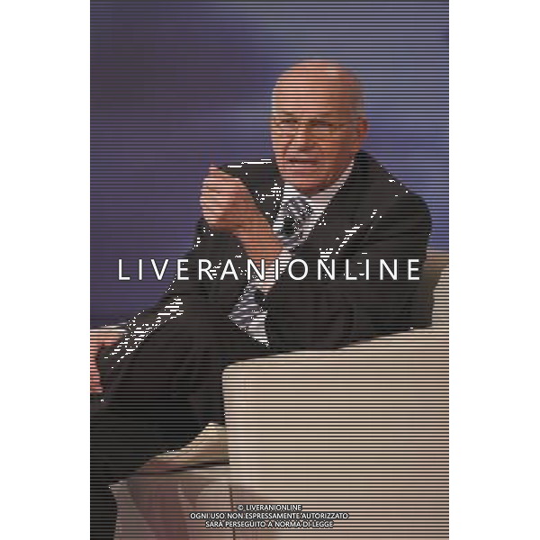FAUSTO BERTINOTTI MILANO, 27/01/2008 TRASMISSIONE: \' CHE TEMPO CHE FA\' FOTO ANTONIO SORANO ag. Aldo Liverani sas