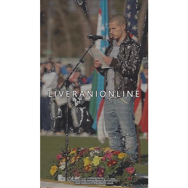 60° Coppa Carnevale di Viareggio 2008 Viareggio - 28.01.2008 Genoa-Tottenham Hotspur Nella Foto:Sebastian Giovinco legge il giuramento /Ph.Vitez-Ag. Aldo Liverani