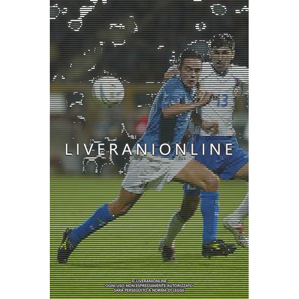 Reggio Calabria 11/10/2003 Italia-Arzebaijan qualificazioni Euro 2004 nella foto Filippo Inzaghi e Yadullayev* Agenzia Aldo liverani
