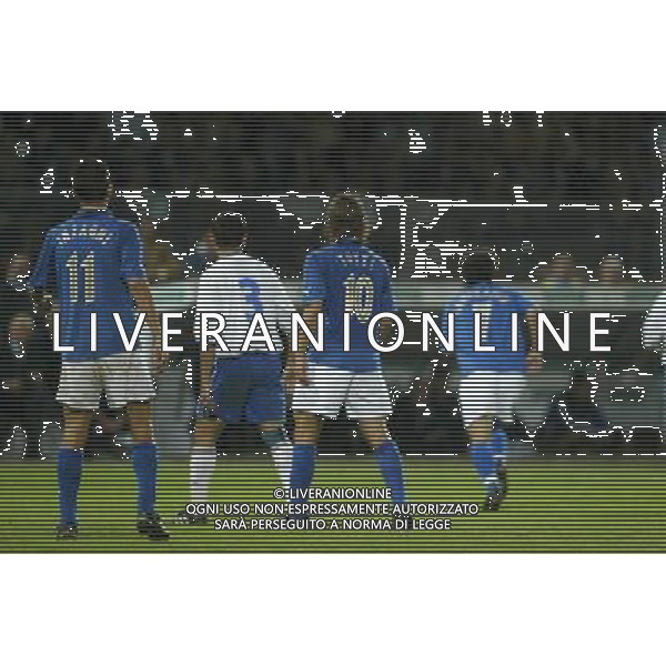 Reggio Calabria 11/10/2003 Italia-Arzebaijan qualificazioni Euro 2004 nella foto Totti Francesco e Filippo Inzaghi* Agenzia Aldo liverani