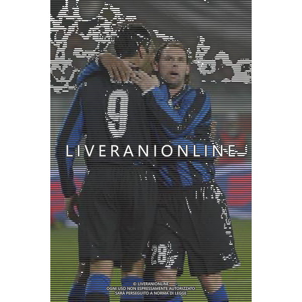 Juventus Inter Coppa Italia Tim Cup 2007/2008 30-01-2008 Torino Nella foto: esultanza dopo il gol su rigore di julio cruz del 2-2 con maniche ©Manuela Viganti/Press Photo/Ag. Aldo Liverani sas