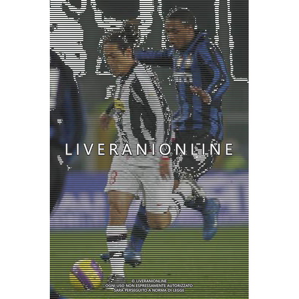 Juventus Inter Coppa Italia Tim Cup 2007/2008 30-01-2008 Torino Nella foto: mauro german camoranesi e pele\' ©Manuela Viganti/Press Photo/Ag. Aldo Liverani sas