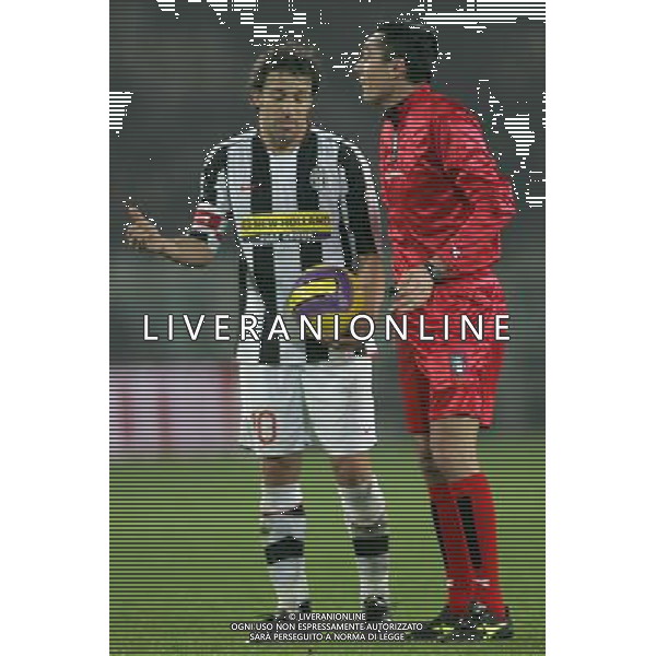 Juventus - Inter Coppa Italia Tim 2007/2008 30-01-2008 Nella foto: alessandro Del piero discute con l\'arbitro Saccani ©Alessandro Falzone/Press Photo/Ag. Aldo Liverani