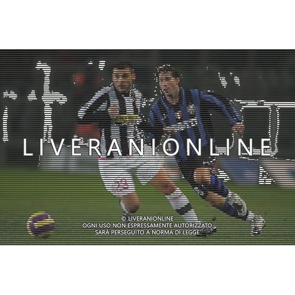 ©Alessandro Falzone/Press Photo 31-01-2008 Torino Sport Calcio Juventus Inter Coppa Italia 2007 2008 Nella foto: Maxwell e Nocerino ag aldo liverani