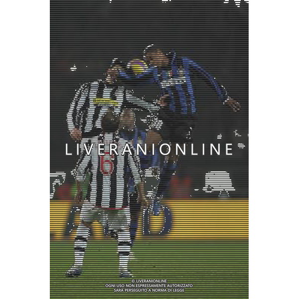 ©Alessandro Falzone/Press Photo 31-01-2008 Torino Sport Calcio Juventus Inter Coppa Italia 2007 2008 Nella foto: Fallo di Pel su Iaquinta non sanzionato dall\'arbitro Saccani ag aldo liverani