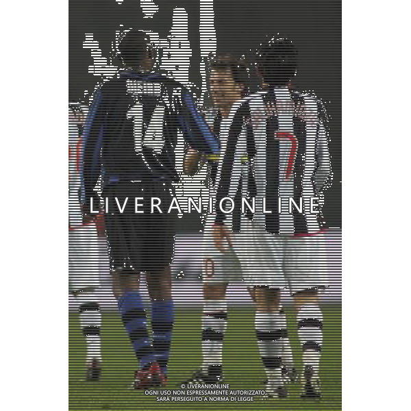 ©Alessandro Falzone/Press Photo 31-01-2008 Torino Sport Calcio Juventus Inter Coppa Italia 2007 2008 Nella foto: Vieira con Del Piero ag aldo liverani