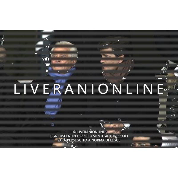 ©Alessandro Falzone/Press Photo 31-01-2008 Torino Sport Calcio Juventus Inter Coppa Italia 2007 2008 Nella foto: Boniperti Giampiero con il figlio Alessandro ag aldo liverani