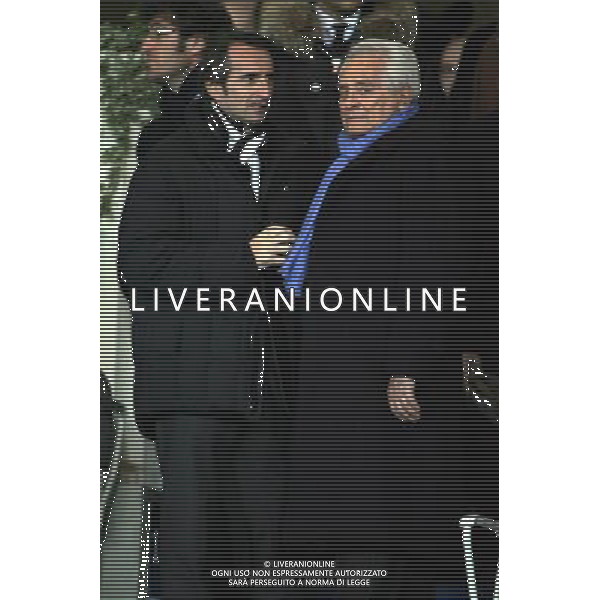 ©Alessandro Falzone/Press Photo 31-01-2008 Torino Sport Calcio Juventus Inter Coppa Italia 2007 2008 Nella foto: Jean Claude Blanc e Giampiero Boniperti ag aldo liverani