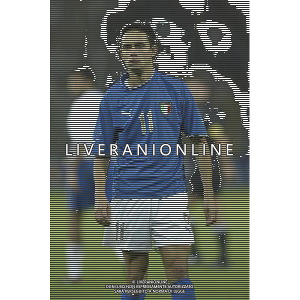 Reggio Calabria 11/10/2003 Italia-Arzebaijan qualificazioni Euro 2004 nella foto Filippo Inzaghi* Agenzia Aldo liverani