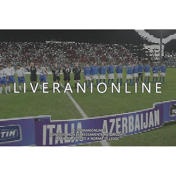 Reggio Calabria 11/10/2003 Italia-Arzebaijan qualificazioni Euro 2004 nella foto Formazione Italiana* Agenzia Aldo liverani