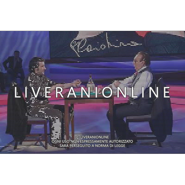ROMA 01 02 2008 TRASMISSIONE TELEVISIVA \'DOMENICA IN \' NELLA FOTO FLAVIO INSINNA PIPPO BAUDO AG ALDO LIVERANI