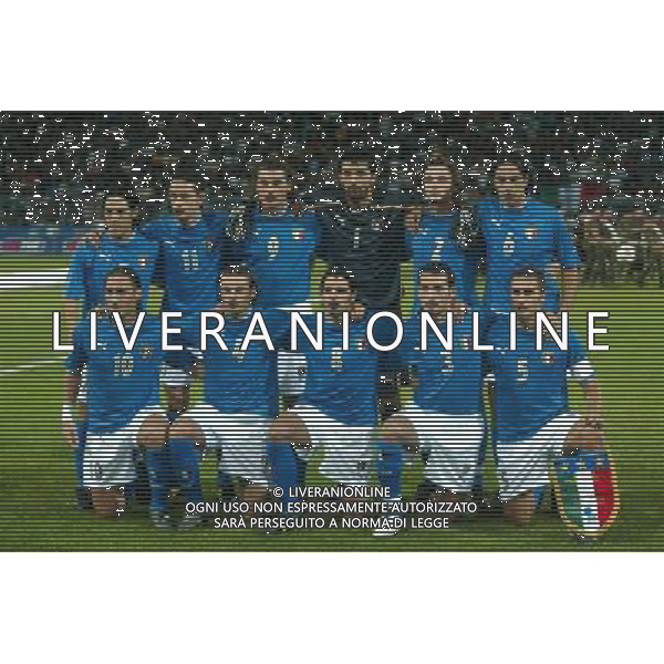 Reggio Calabria 11/10/2003 Italia-Arzebaijan qualificazioni Euro 2004 nella foto Formazione italiana* Agenzia Aldo liverani