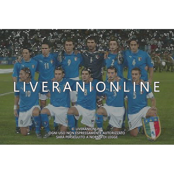 Reggio Calabria 11/10/2003 Italia-Arzebaijan qualificazioni Euro 2004 nella foto Formazione italiana* Agenzia Aldo liverani