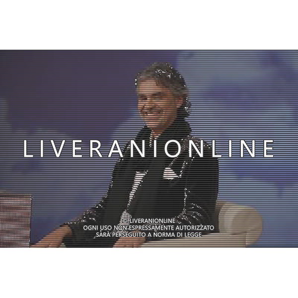 ANDREA BOCELLI MILANO, 02/02/2008 TRASMISSIONE: \' CHE TEMPO CHE FA\' FOTO ANTONIO SORANO - AG. ALDO LIVERANI SAS