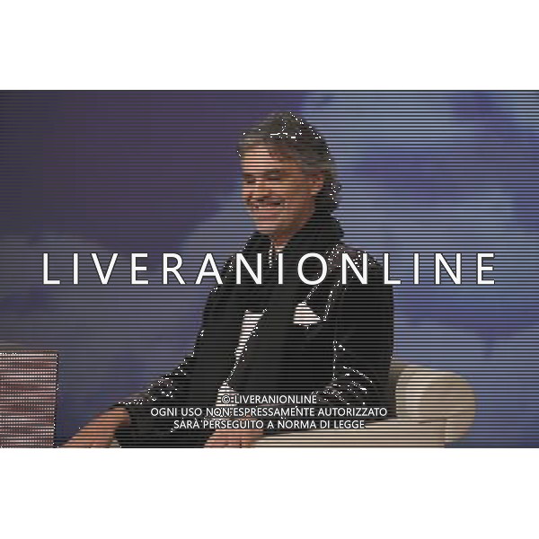 ANDREA BOCELLI MILANO, 02/02/2008 TRASMISSIONE: \' CHE TEMPO CHE FA\' FOTO ANTONIO SORANO - AG. ALDO LIVERANI SAS
