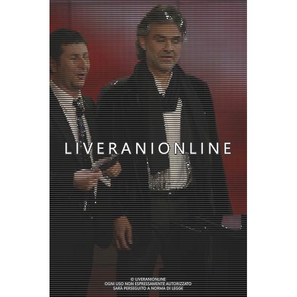FABIO FAZIO - ANDREA BOCELLI MILANO, 02/02/2008 TRASMISSIONE: \' CHE TEMPO CHE FA\' FOTO ANTONIO SORANO - AG. ALDO LIVERANI SAS