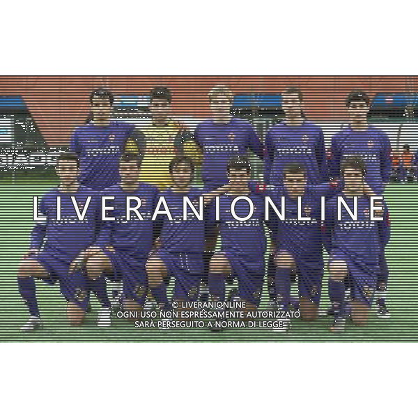 60a Coppa Carnevale Torneo di Viareggio 2008 Empoli - 04.02.2008 Fiorentina - Citta\' di San Benedetto Nella Foto: la formazione della Fiorentina /Ph.Vitez-Ag. Aldo Liverani