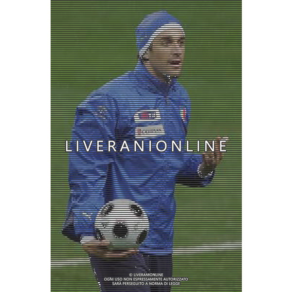 Raduno e Allenamento della Nazionale Italiana a Milano 04/02/2008 nella foto toni luca ph Luzzani/Ag. Aldo liverani sas 