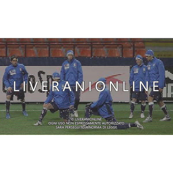 Milano 04-02-2008 raduno e allenamento nazionale italiana di calcio stadio g. meazza a s. siro nella foto gruppo in allenamento ph marco luzzani/ag aldo liverani s.a.s. 