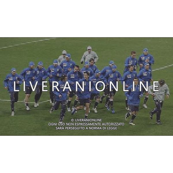 Milano 04-02-2008 raduno e allenamento nazionale italiana di calcio stadio g. meazza a s. siro nella foto gruppo in allenamento ph marco luzzani/ag aldo liverani s.a.s. 