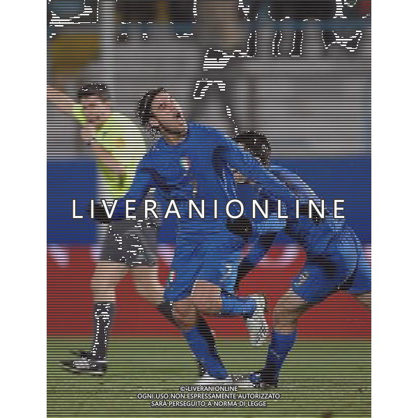 Italia-Olanda Gara Amichevole Nazionale Olimpica Ferrara - 05.02.2008 Nella Foto: esultanza dopo il gol di Osvaldo Ph.Vitez-Ag. Aldo Liverani