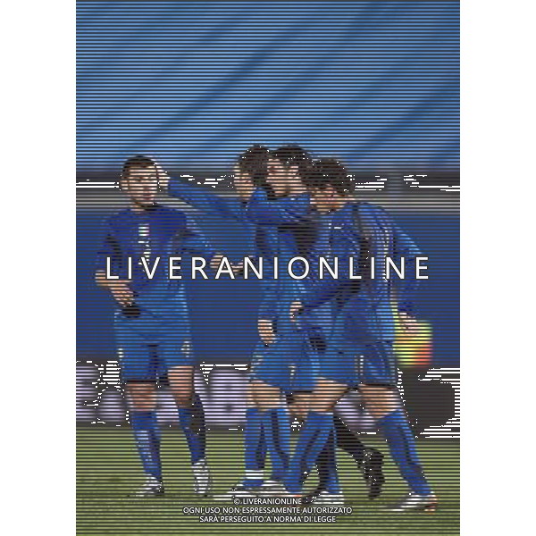 Italia-Olanda Gara Amichevole Nazionale Olimpica Ferrara - 05.02.2008 Nella Foto: esultanza dopo il gol di Osvaldo Ph.Vitez-Ag. Aldo Liverani