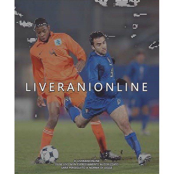 Italia-Olanda Gara Amichevole Nazionale Olimpica Ferrara - 05.02.2008 Nella Foto: giuseppe Rossi - Donk Ph.Vitez-Ag. Aldo Liverani